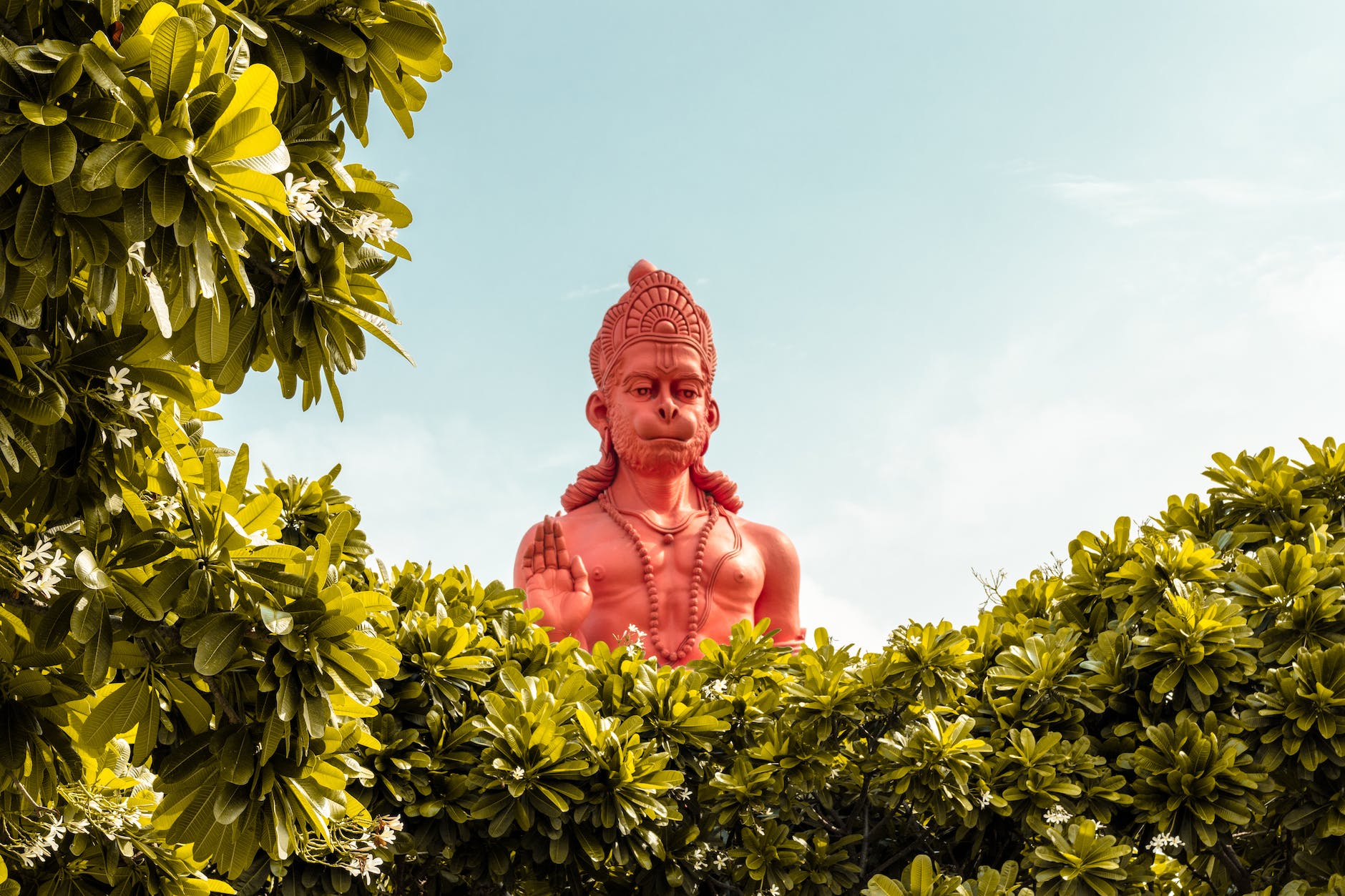 photo of hanuman hindu god statue
